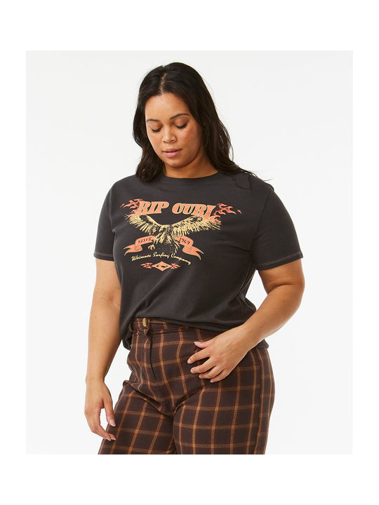 Koszulka RIP CURL Ultimate Surf Relaxed Tee czarny - Adventure Sports
