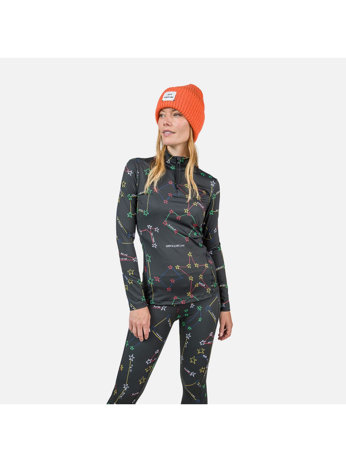 Koszulka Rossignol W Booster 1/2 Zip Top czarny - Adventure Sports