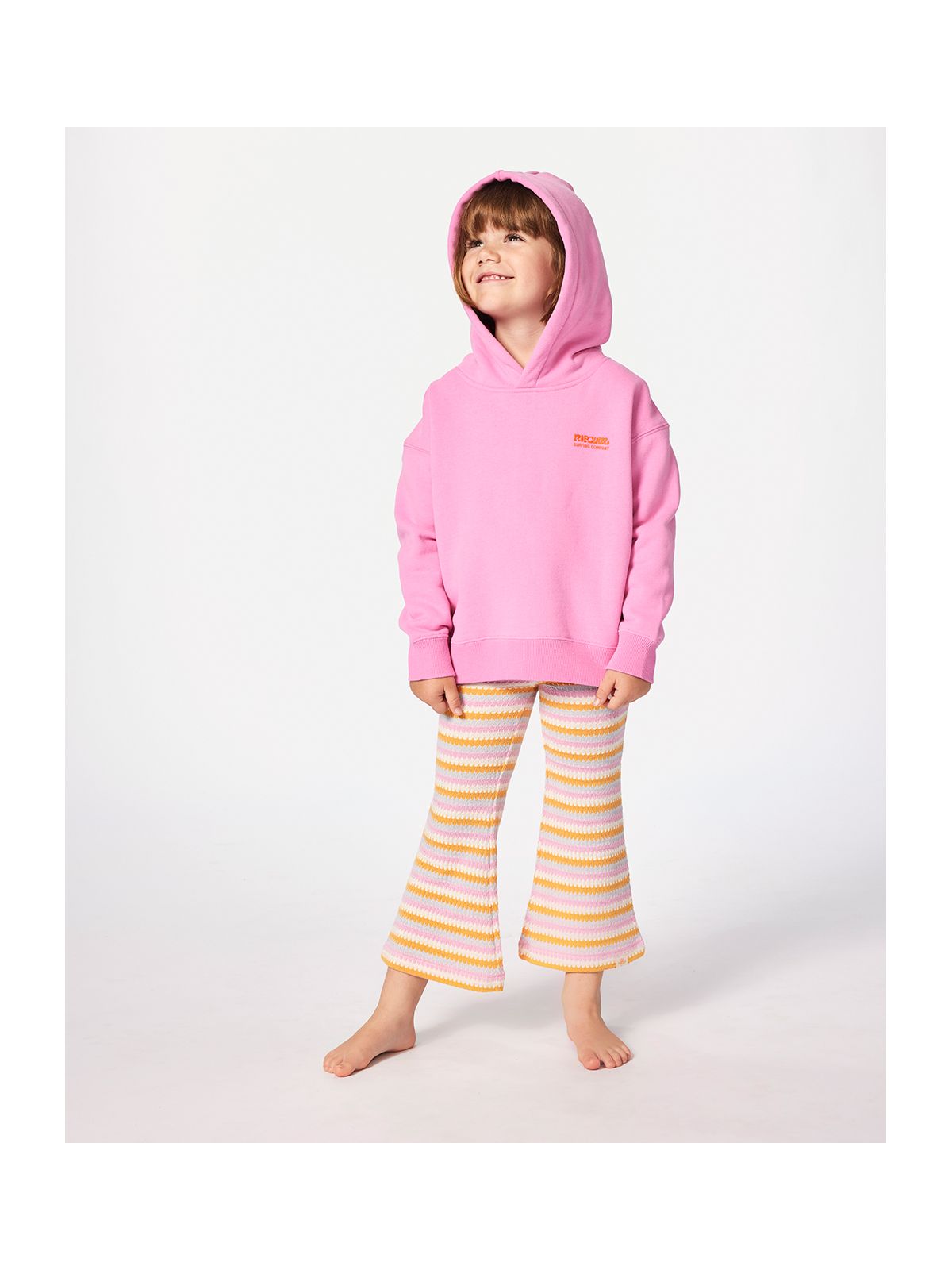 Bluza RIP CURL Surf Puff Heritage Hood-Girl różowy