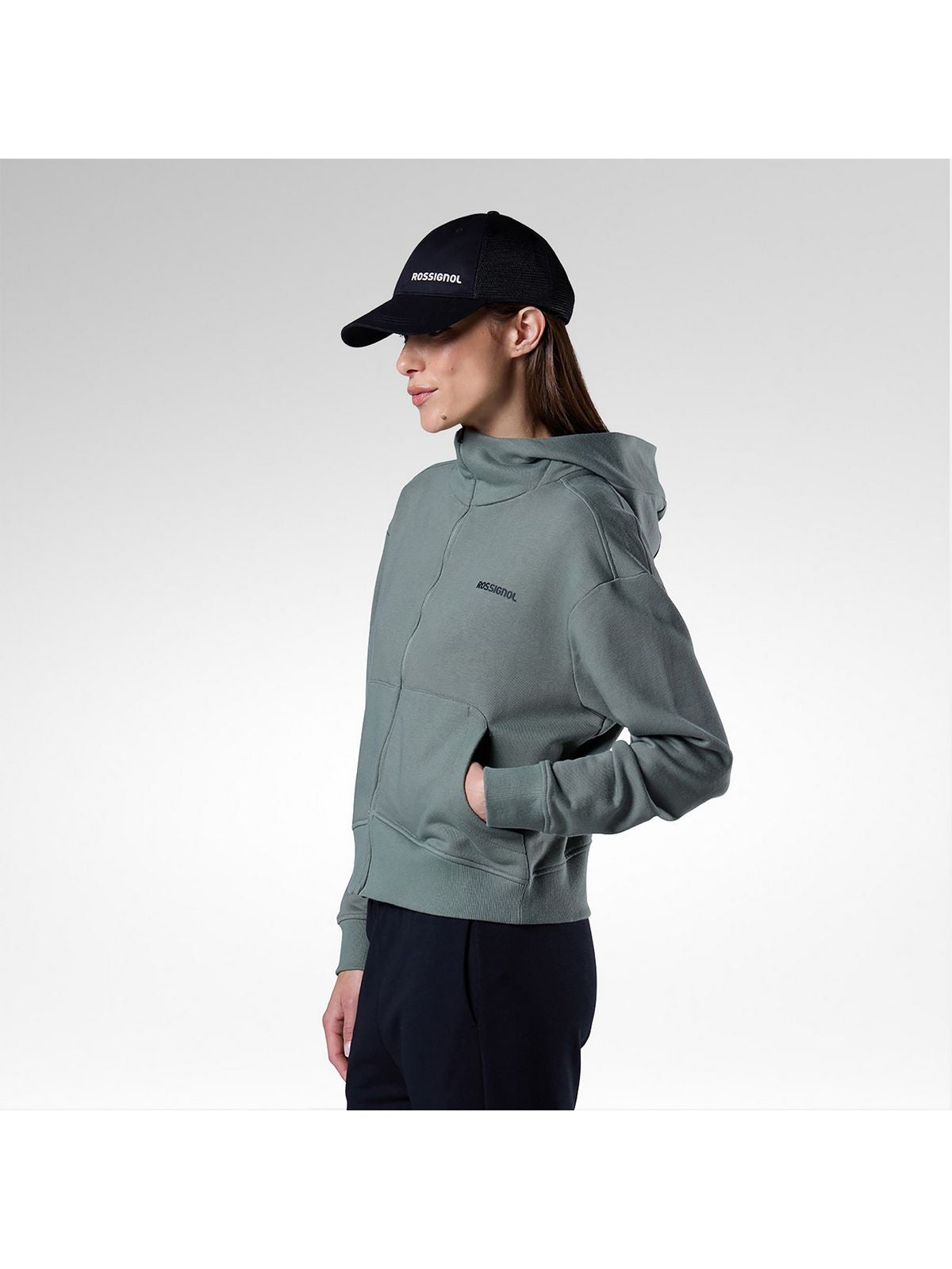 Bluza damska ROSSIGNOL W Logo Fzh zielona