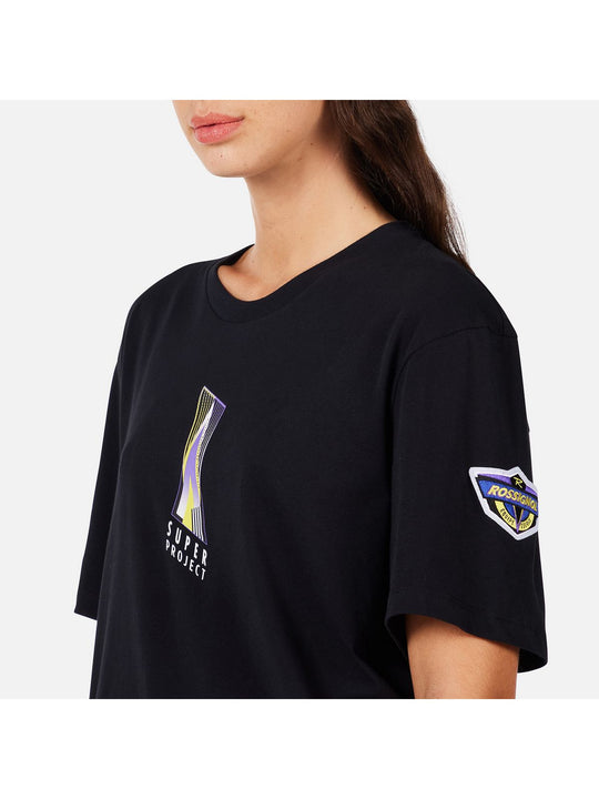 Koszulka unisex ROSSIGNOL SUPER TEE czarna
