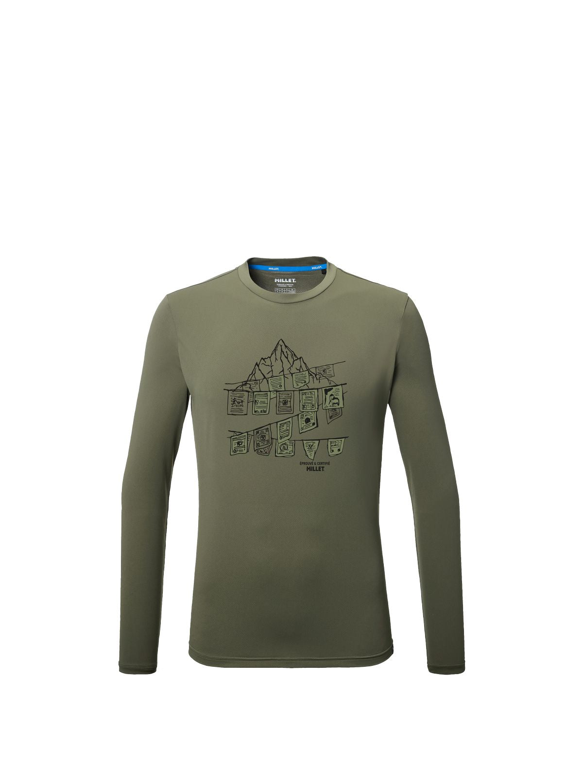 Koszulka męska MILLET Seneca Ts Ls Uv M zielona