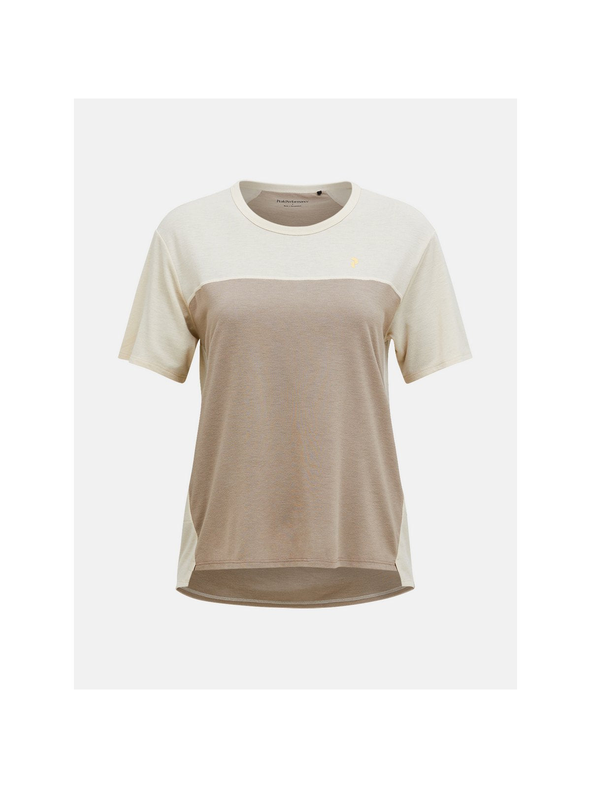 Koszulka damska PEAK PERFORMANCE W Trail Wool Blend SS beżowa - Adventure Sports