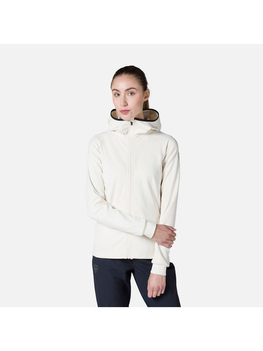 Bluza damska ROSSIGNOL W Mid Layer Thin Fz biała
