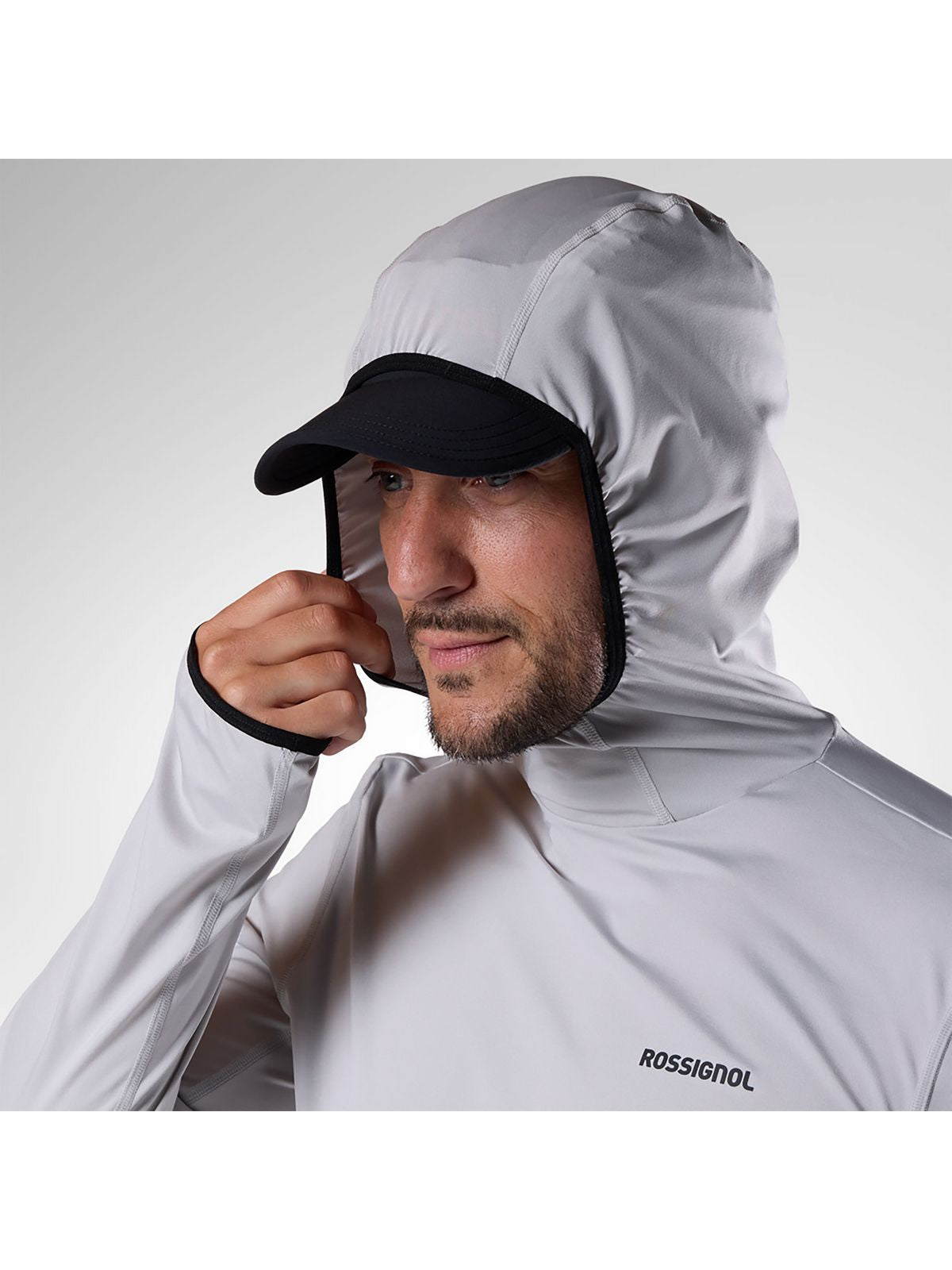 Bluza męska ROSSIGNOL Westweg Sun Hoodie szara