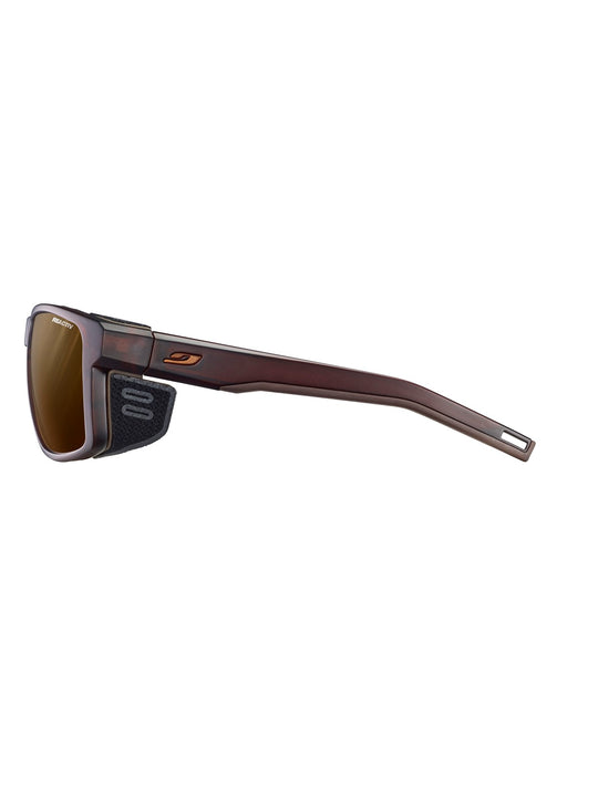 Okulary fotochromowe JULBO SHIELD - brązowy/czarny | Reactiv Polarized Cat 2-4 - L - Adventure Sports
