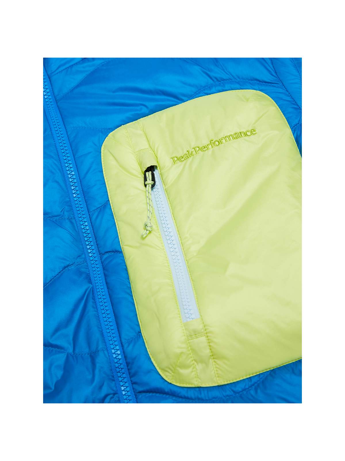 Kurtka puchowa męska PEAK PERFORMANCE Helium Utility Down Hood Jacket Men niebieski - Adventure Sports
