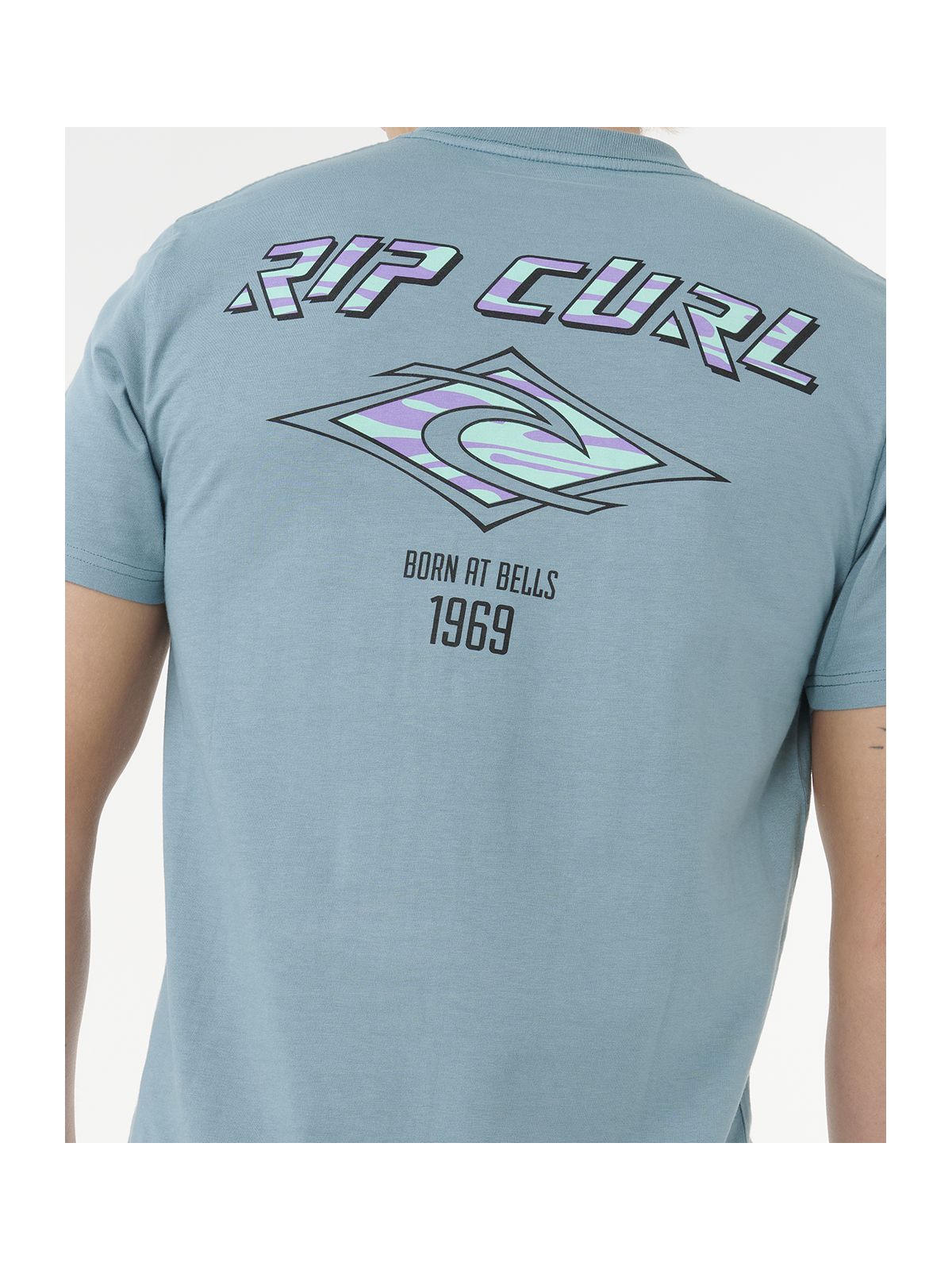 Koszulka RIP CURL FADE OUT ICON TEE niebieska
