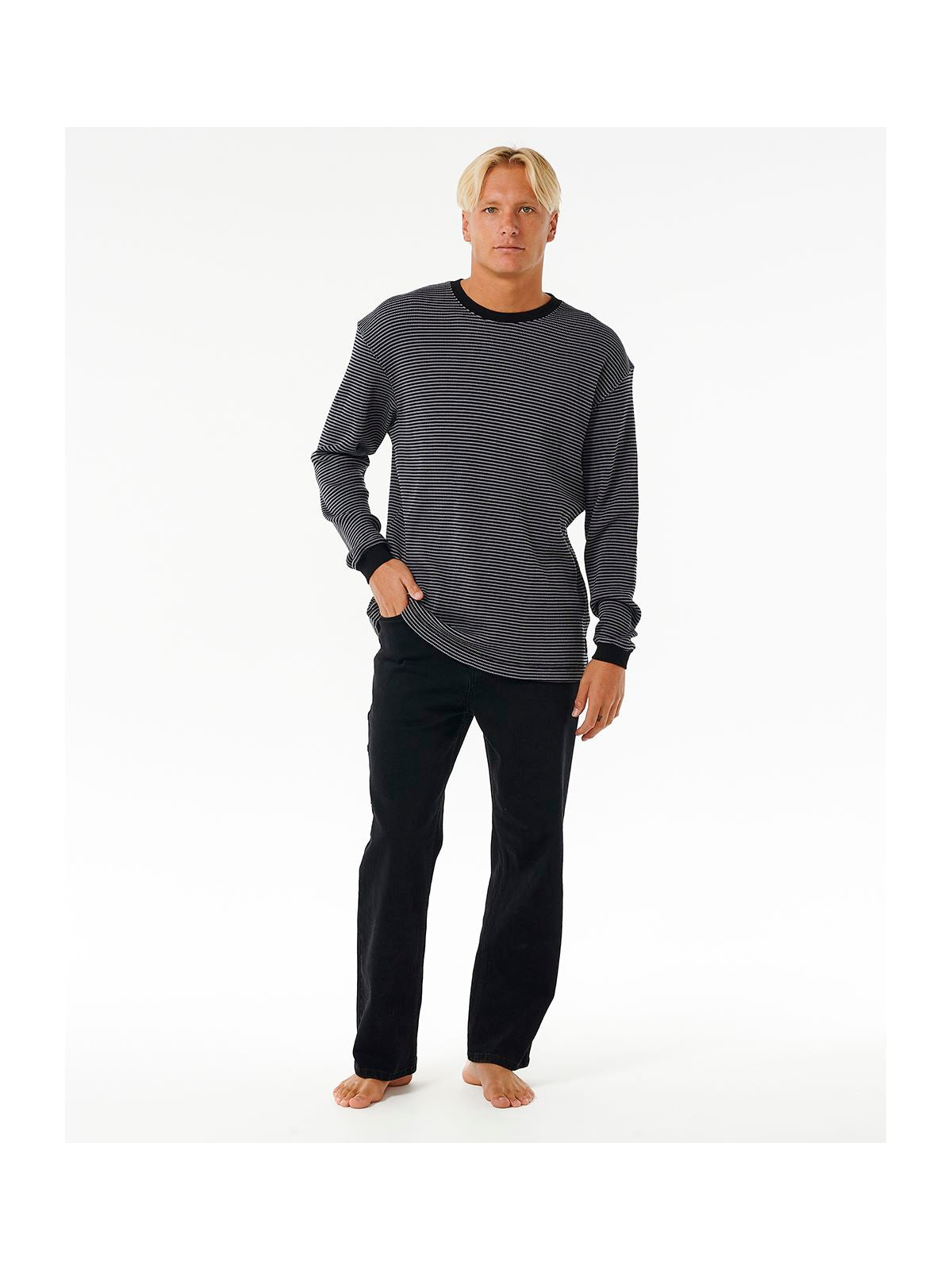 Koszulka RIP CURL Quality Surf Products Ls Tee czarny - Adventure Sports