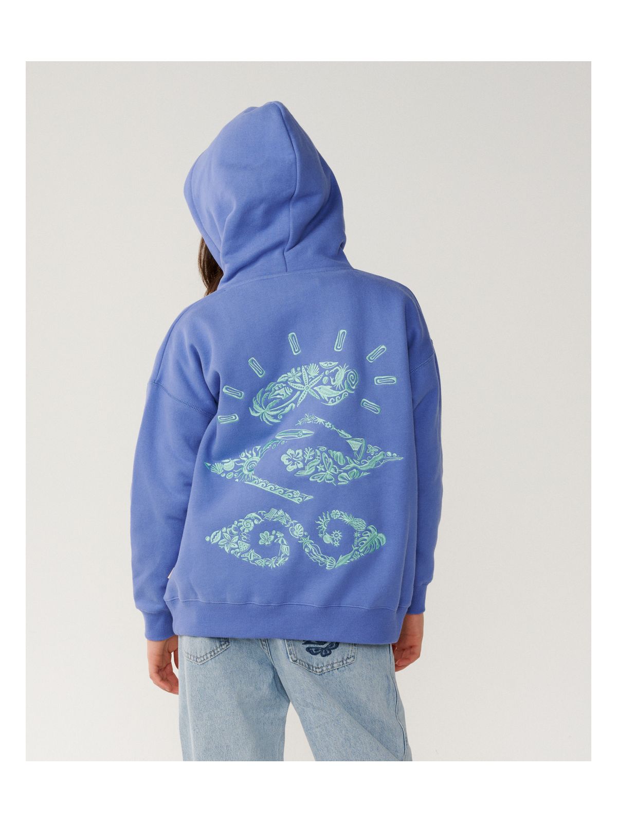Bluza juniorska RIP CURL Sunkissed Search Hood - Girl niebieska