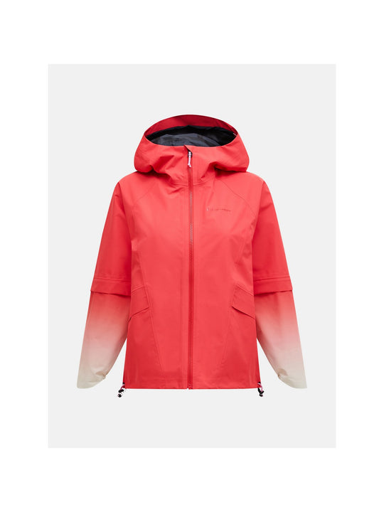 Kurtka PEAK PERFORMANCE W Trailblazer Shell Jacket czerwony - Adventure Sports
