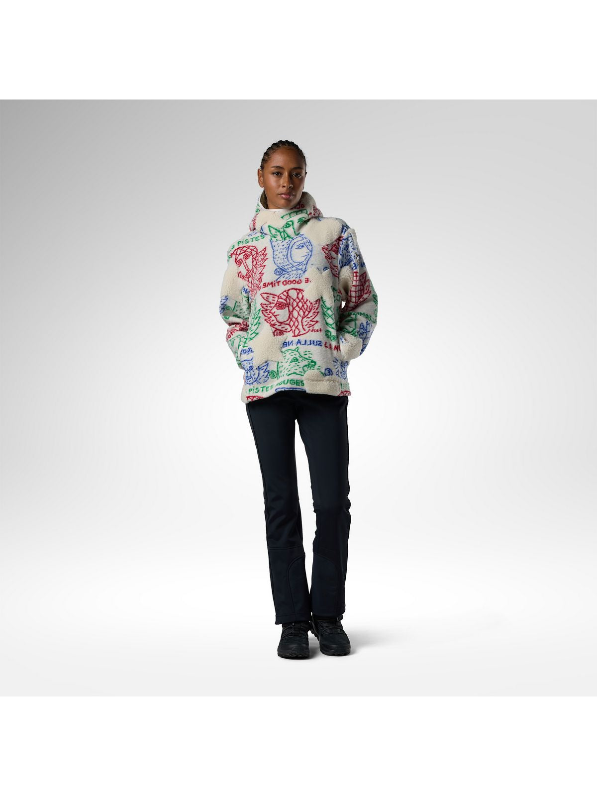 Bluza damska ROSSIGNOL W Jcc Fleece Anorak multikolor