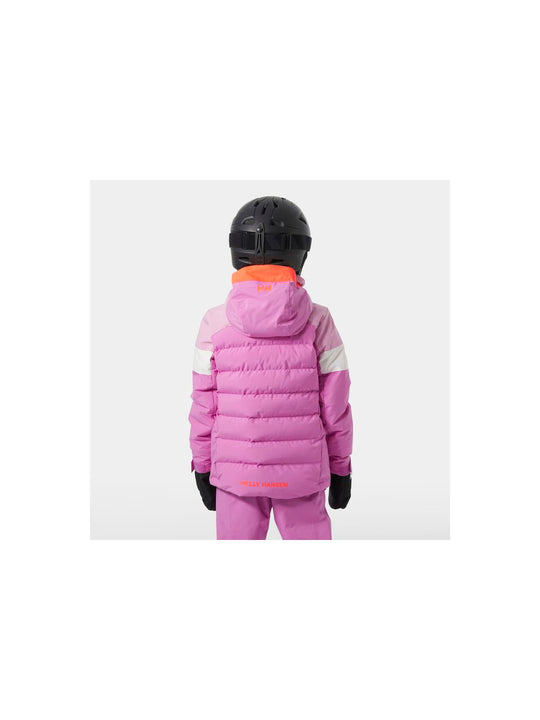 Kurtka narciarska dziecięca HELLY HANSEN Jr Girl Diamond Jacket kolor różowy
