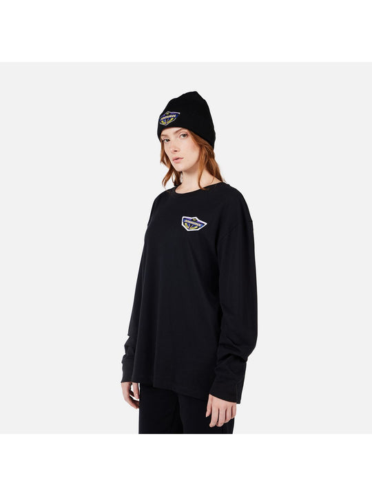 Koszulka unisex ROSSIGNOL SUPER LS TEE czarna
