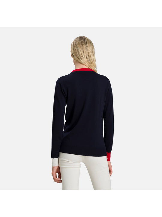 Sweter ROSSIGNOL W Alya Round Neck granatowy - Adventure Sports
