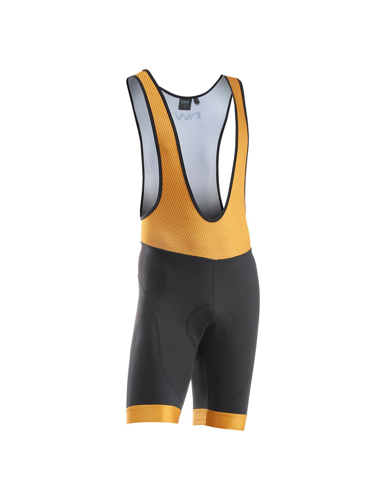 Spodenki rowerowe NORTHWAVE Force Evo Bibshort czarno żółty - Adventure Sports