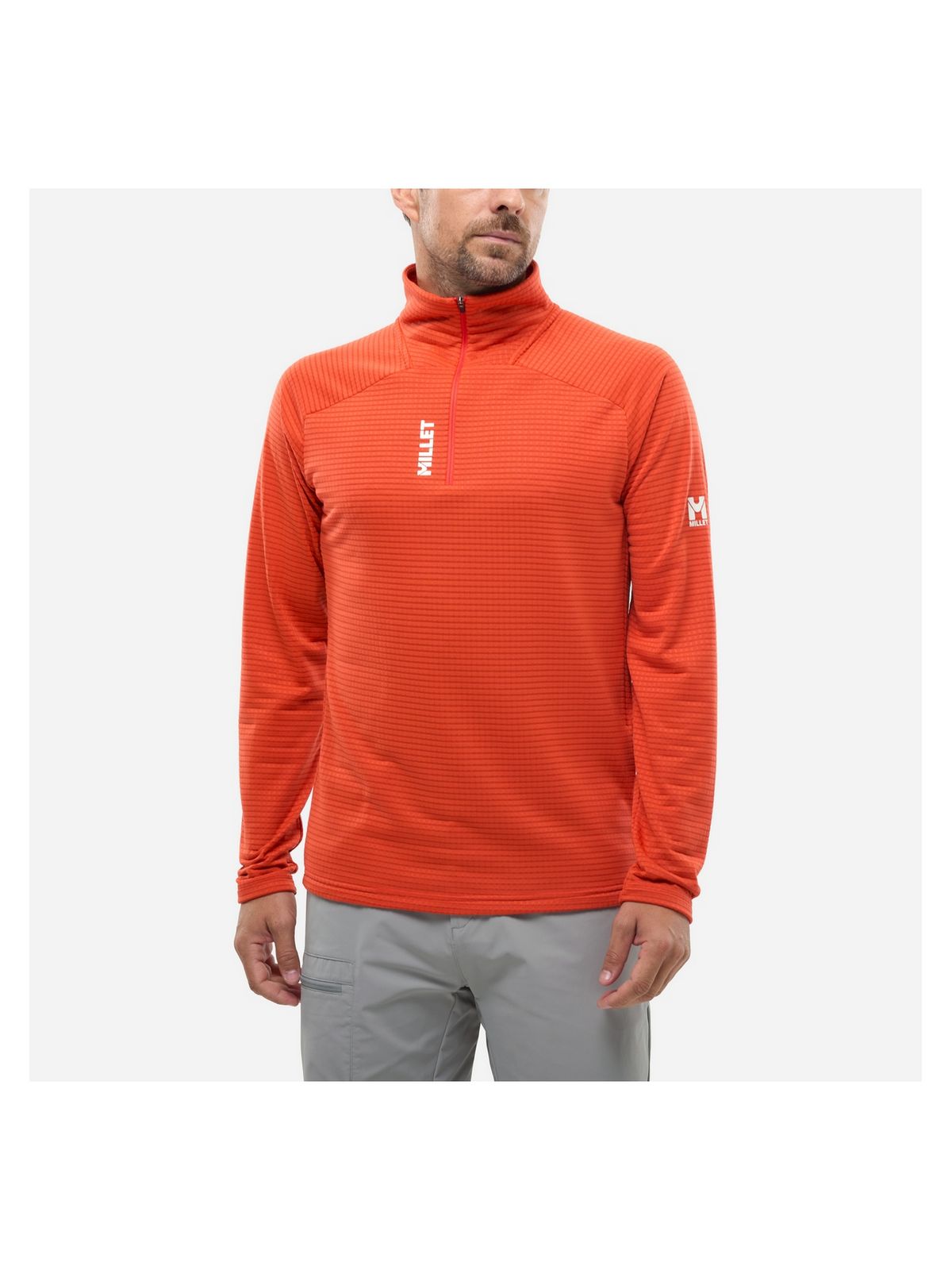Bluza męska MILLET Parmelan Light Fleece Po M czerwona