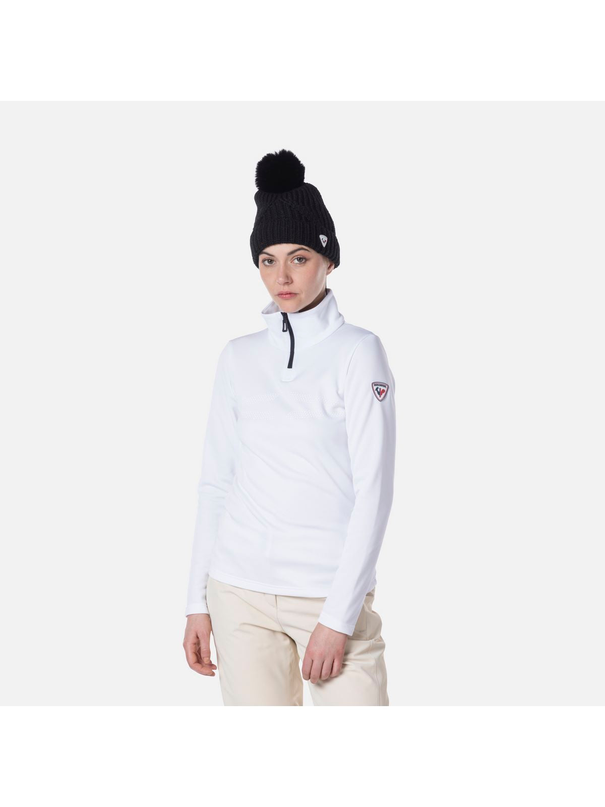Koszulka Rossignol W Resort 1/2 Zip biały - Adventure Sports