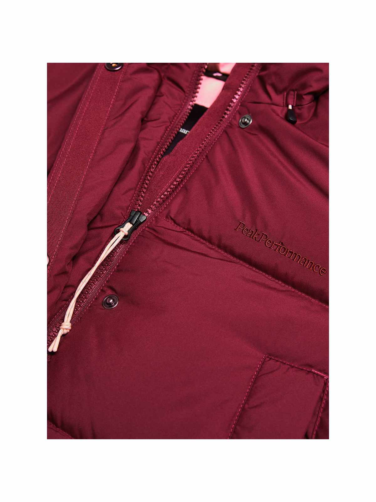 Kurtka PEAK PERFORMANCE W Quiver Down Parka bordowy
