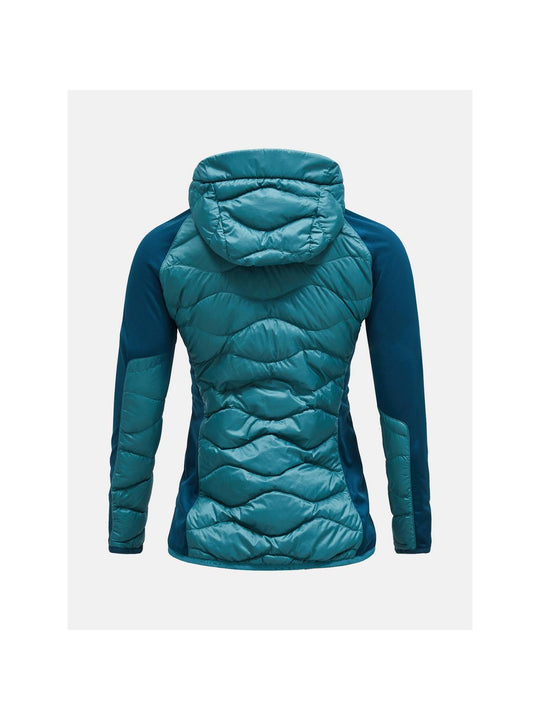 Damska kurtka puchowa Peak Performance W Helium Down Hybrid Hood zielony
