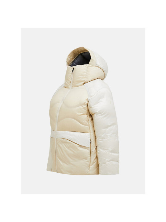 Kurtka PEAK PERFORMANCE W Helium Diamond Fuse Down Hood piaskowy
