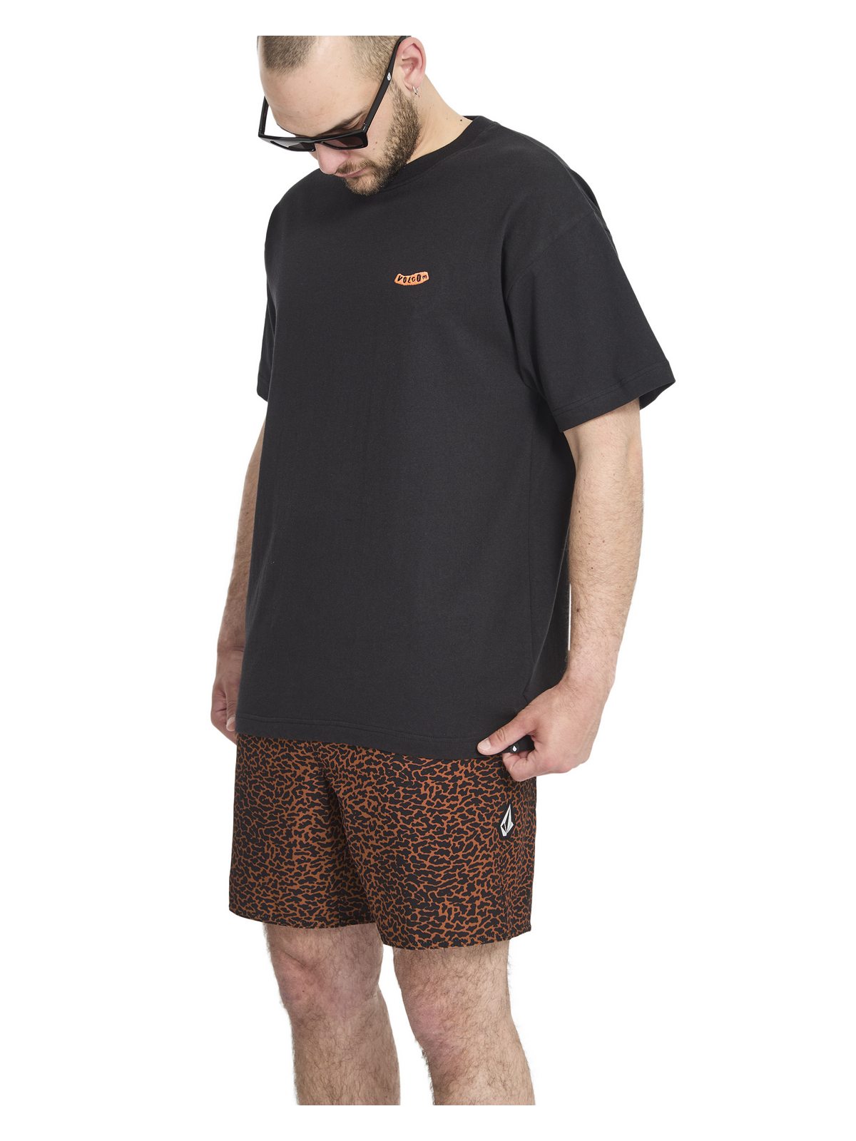 Szorty kąpielowe VOLCOM Melange Trunk 17 brązowy