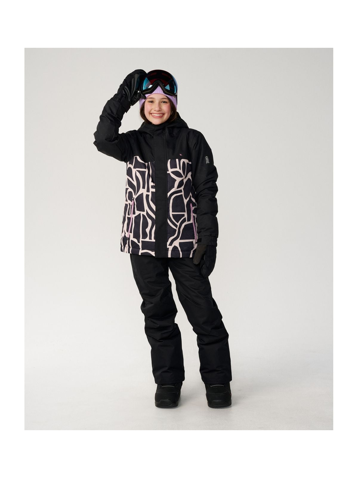 Kurtka juniorska RIP CURL S-Series zolly10K Jkt Kids czarna