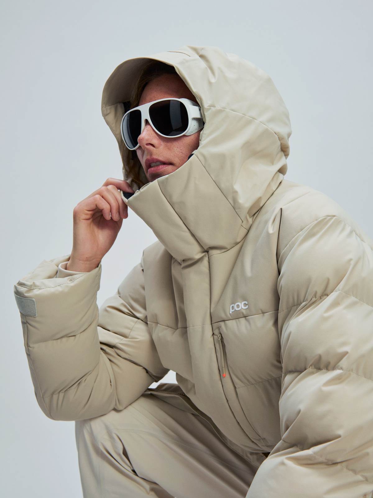 Płaszcz damski POC W'S Race Loft Parka beżowy