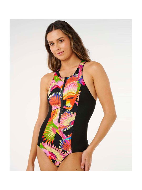 Kostium damski RIP CURL Mirage Zip Front One Piece multikolor
