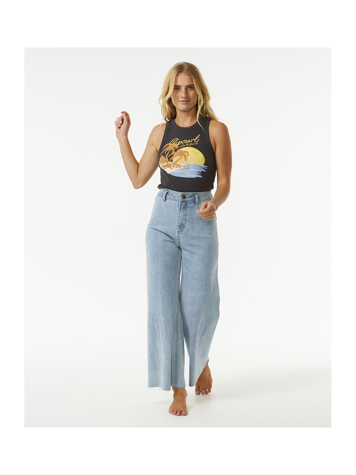 Koszulka RIP CURL Sunset Ribbed Tank biały - Adventure Sports