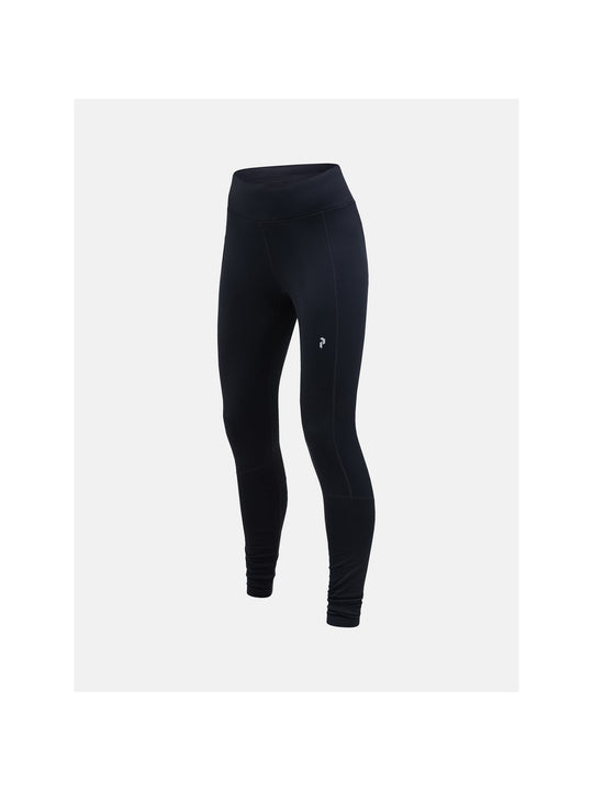 Legginsy termiczne Peak Performance W Brushed Back Tights czarny
