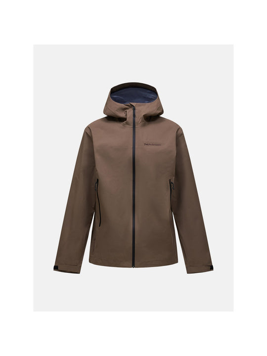 Kurtka outdoorowa męska PEAK PERFORMANCE Treeline GORE-TEX 3L Shell Jacket brązowa
