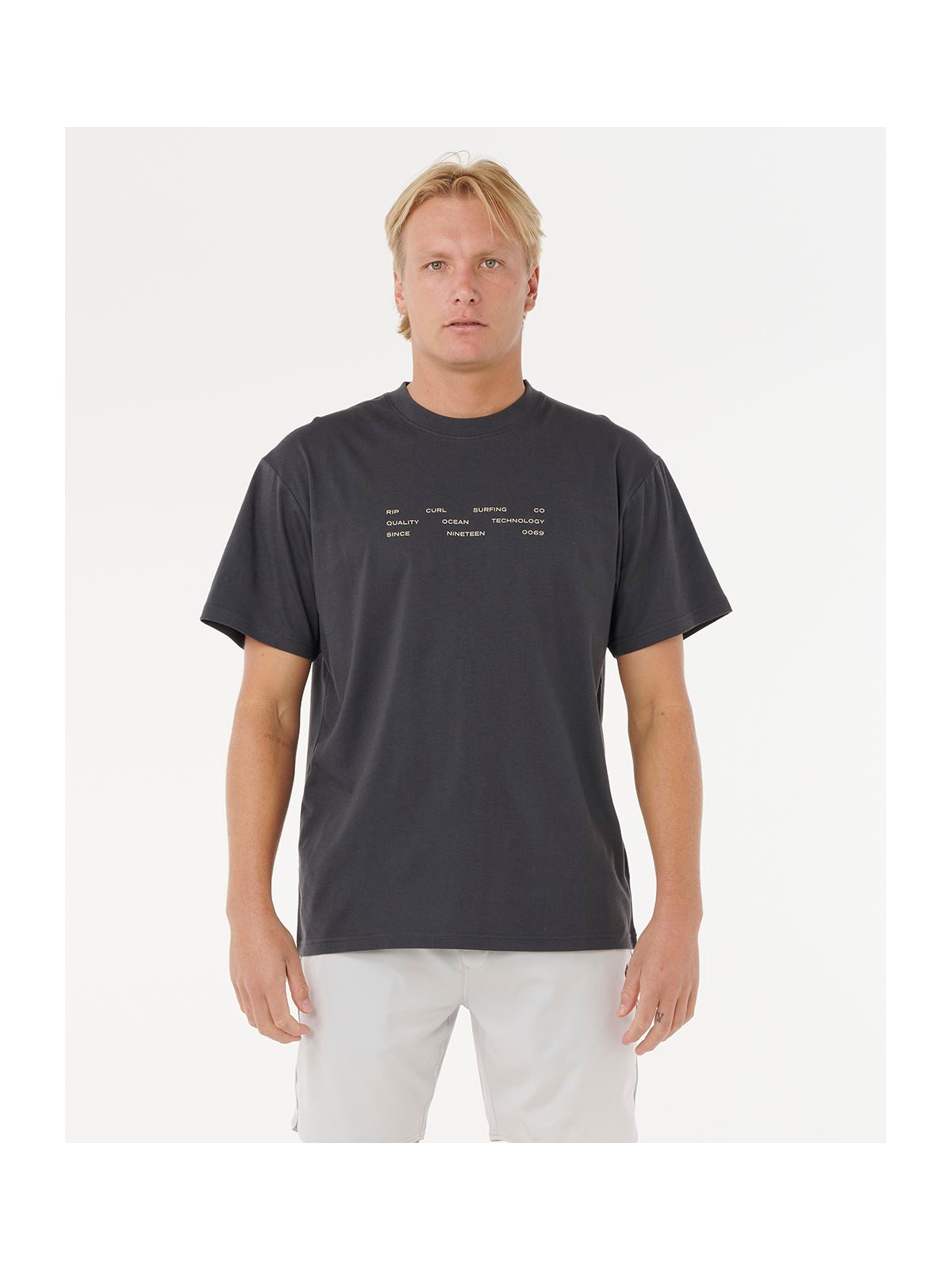 Koszulka RIP CURL VAPORCOOL 3 STACKS TEE czarna