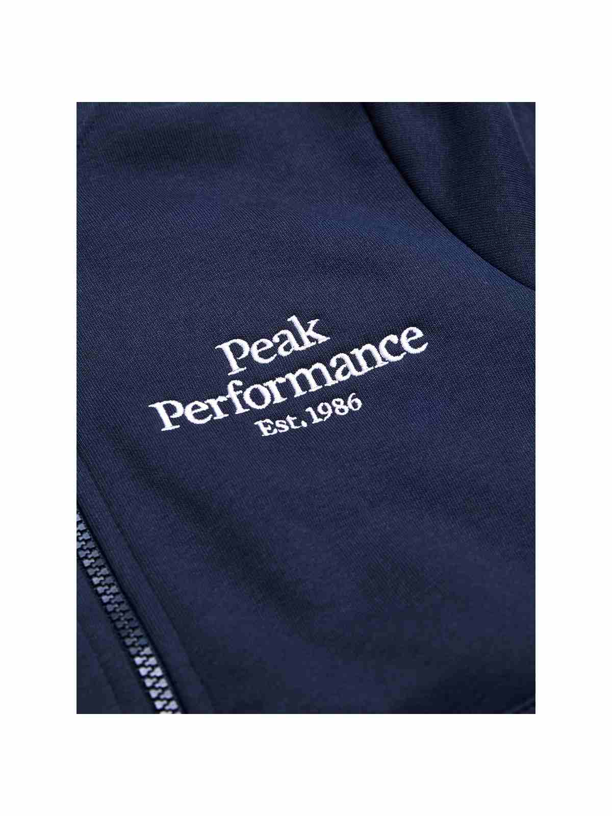 adventuresports bluza-peak-performance-original-zip-hood-junior-niebieski-g79981010-2n3 detail