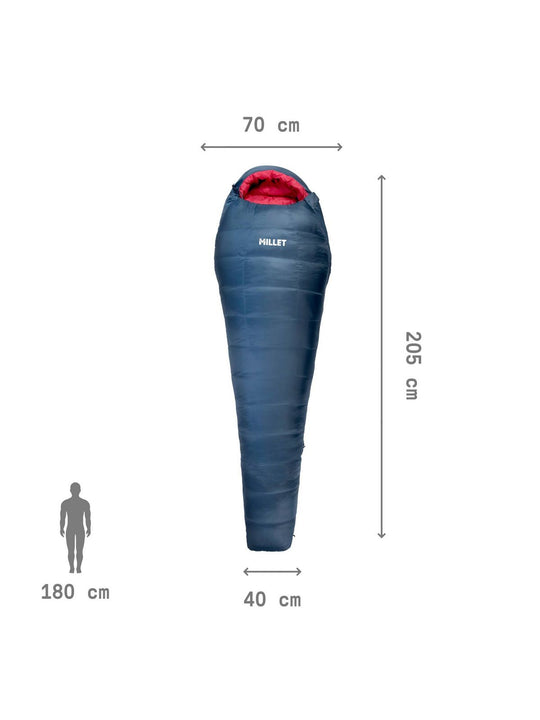 Śpiwór damski MILLET Light Down -5W niebieski
