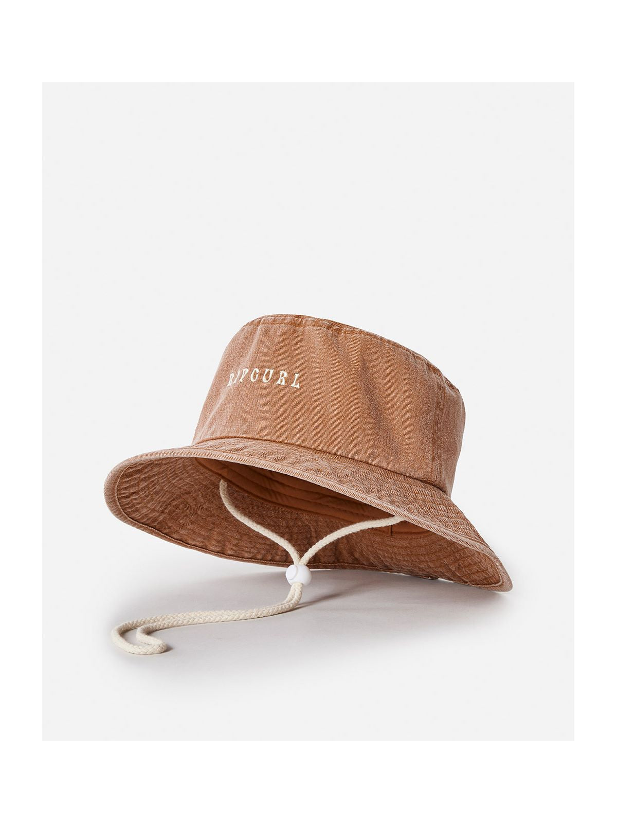Kapelusz RIP CURL Washed Upf Mid Brim Hat brązowy - Czapka - Adventure Sports