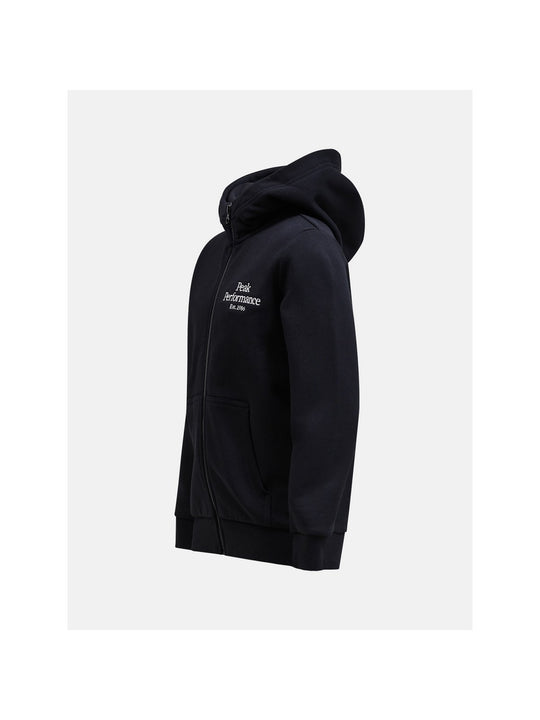 adventuresports bluza-peak-performance-jr-original-zip-hood-czarny-g79981020-050 tyl
