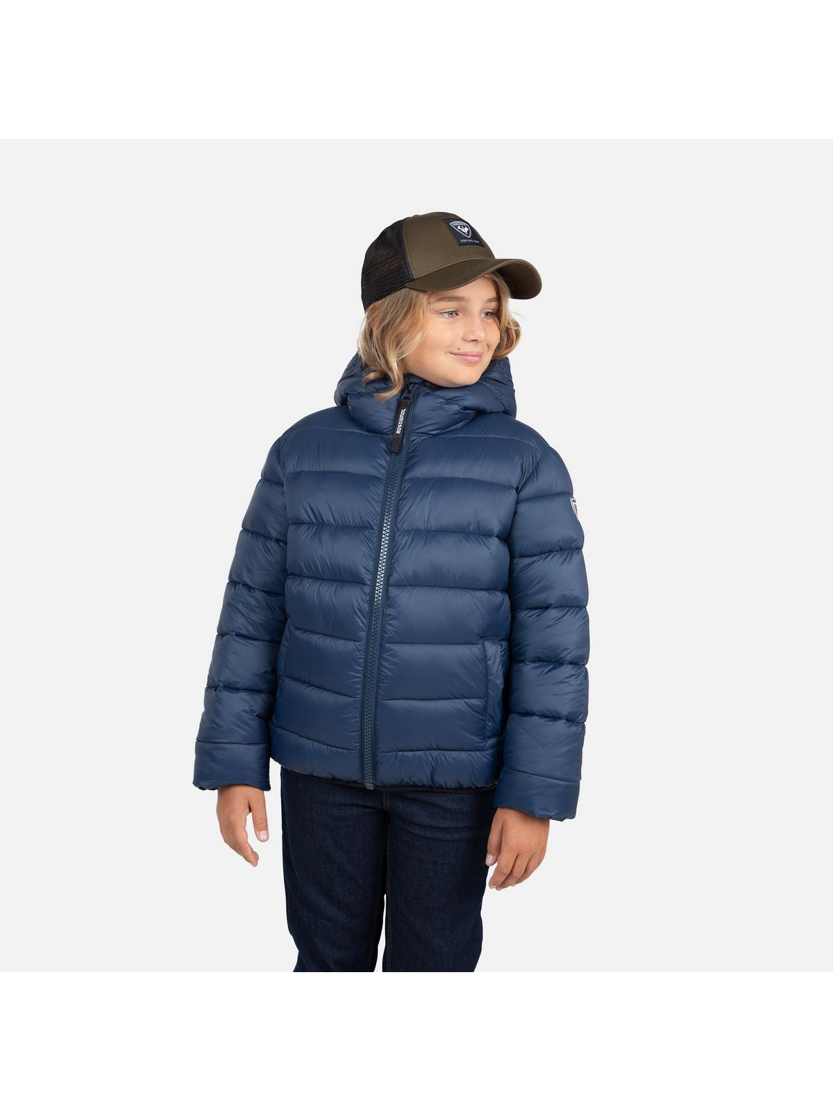 Kurtka zimowa chłopięca Rossignol Boy Lt Quilt granatowy - Adventure Sports