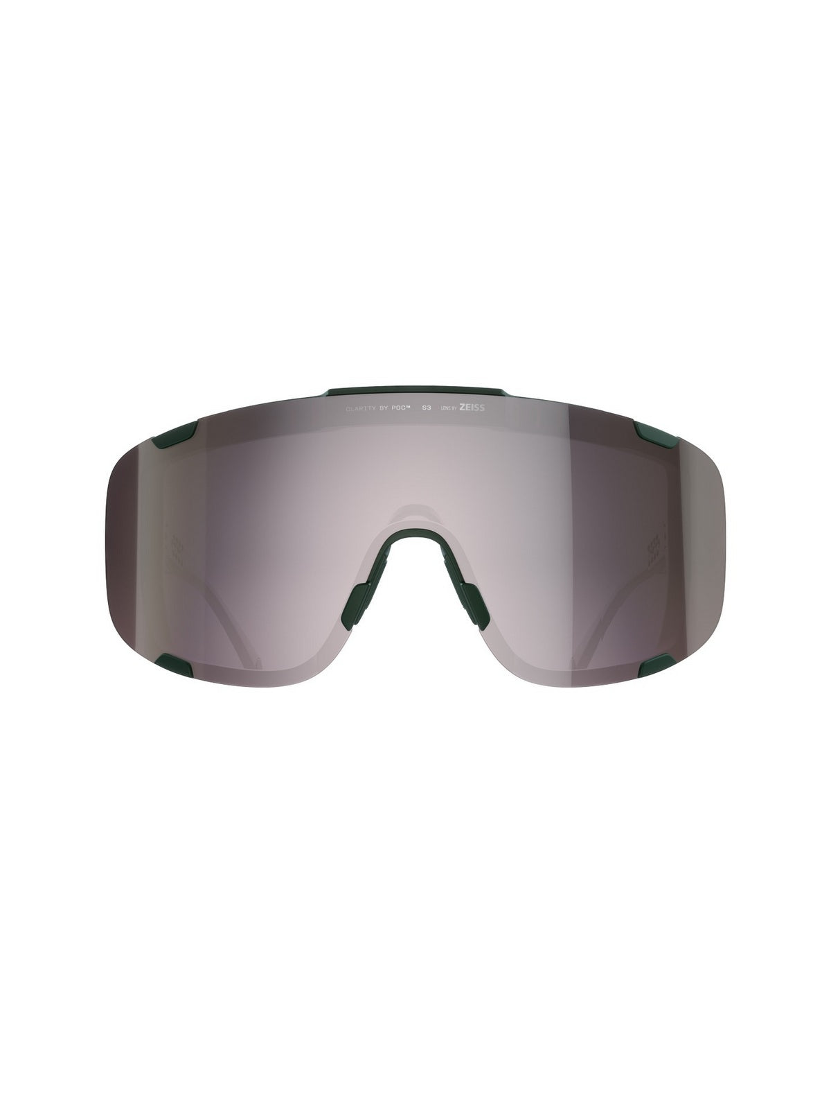Okulary rowerowe POC Devour Wide Fit zielone - Clarity Road/Sunny Silver cat.3