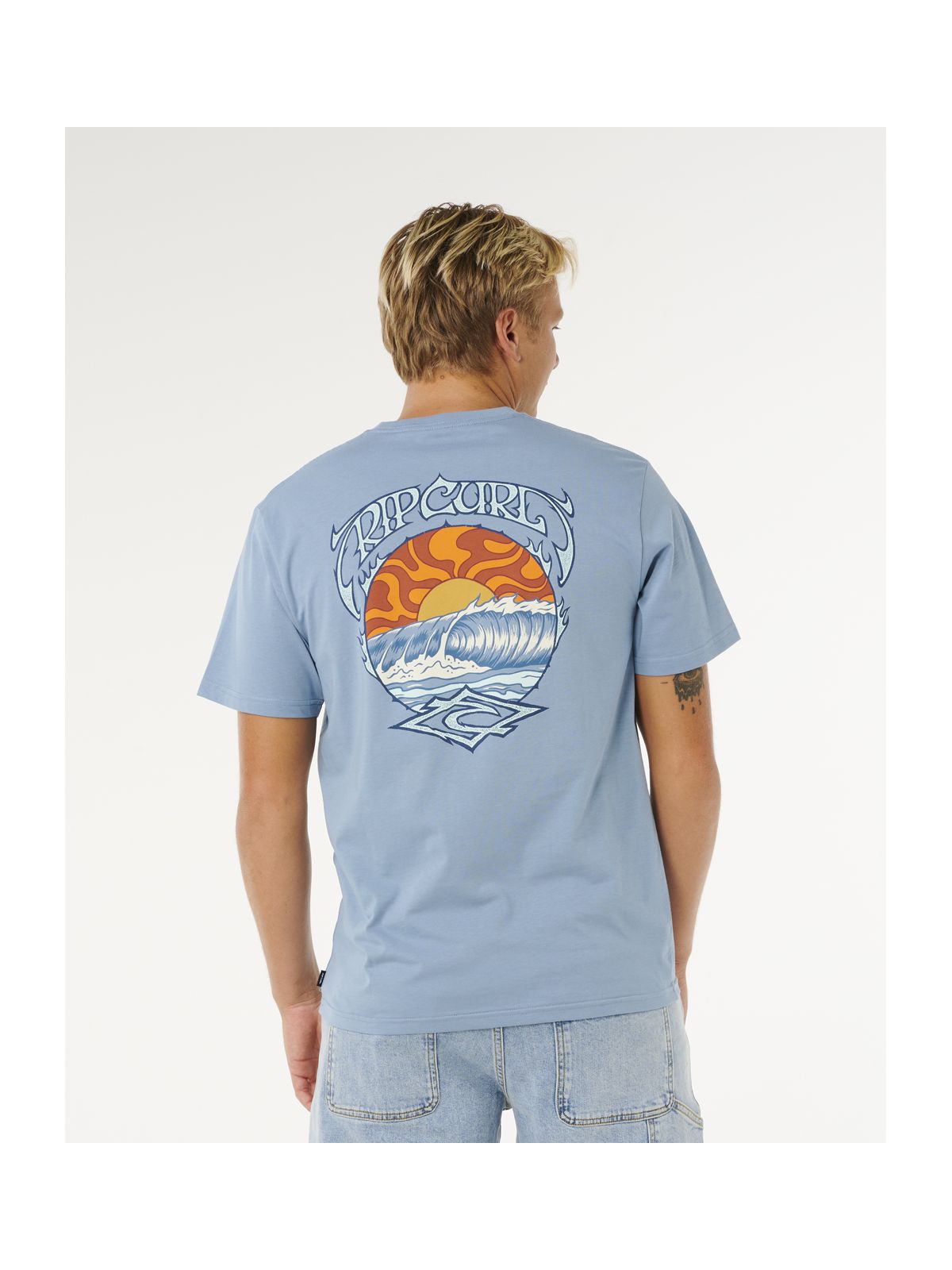 Koszulka męska RIP CURL Hazey Days Tee niebieska
