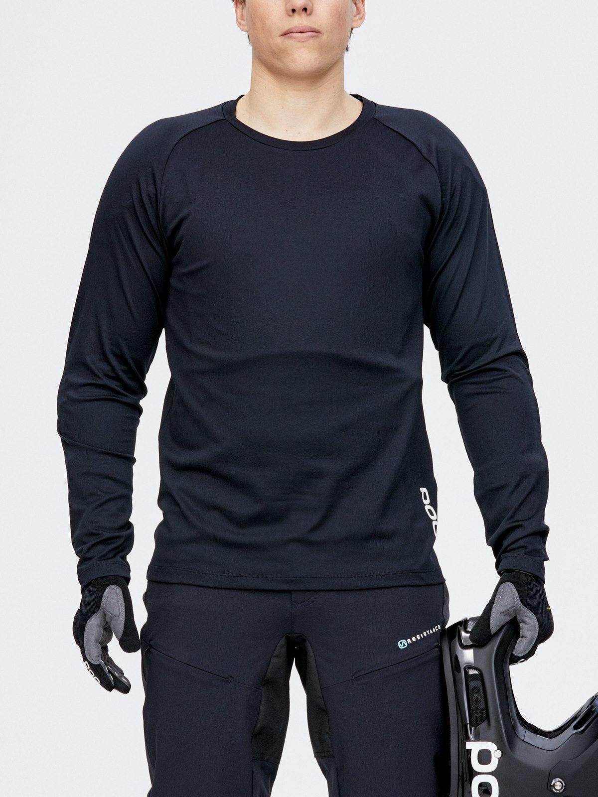 Koszulka rowerowa POC ESSENTIAL DH LS - czarny - Adventure Sports