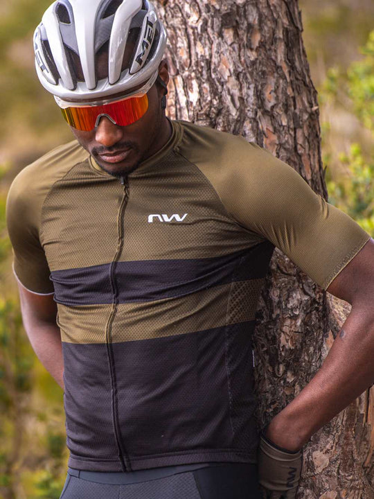 Koszulka rowerowa NORTHWAVE BLADE AIR Jersey - zielony/czarny - Adventure Sports
