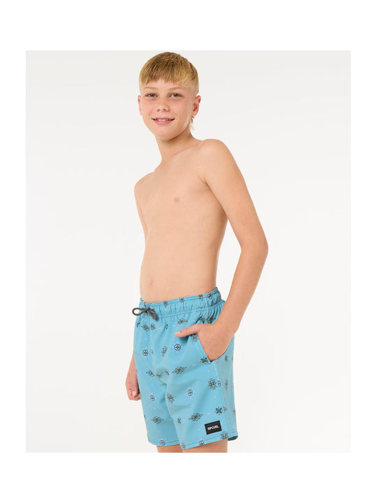 Szorty kąpielowe chłopięce RIP CURL Fun Times Volley-Boy niebieskie
