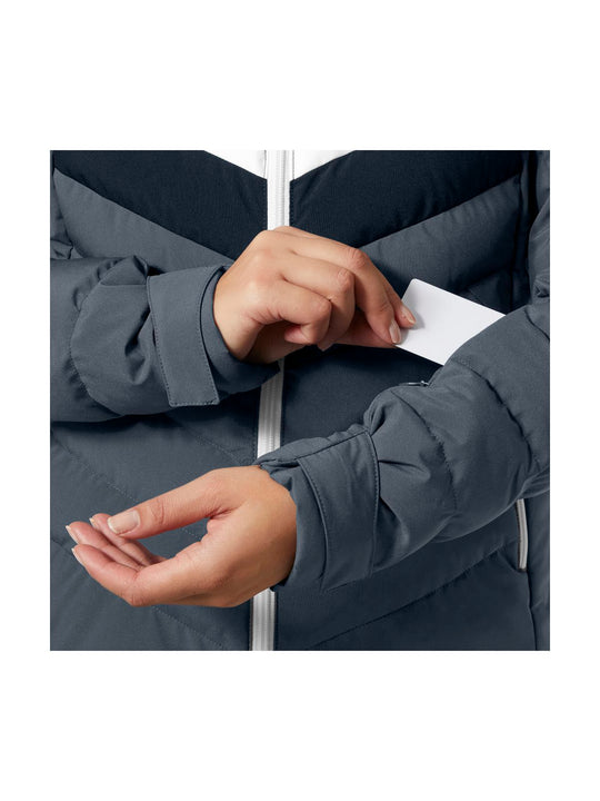 Kurtka narciarska damska HELLY HANSEN W IMPERIAL PUFFY JACKET granatowa
