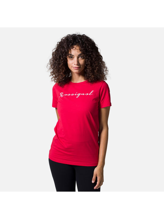 T-Shirt ROSSIGNOL W Logo Rossi Tee - czerwony - Koszulka - Adventure Sports
