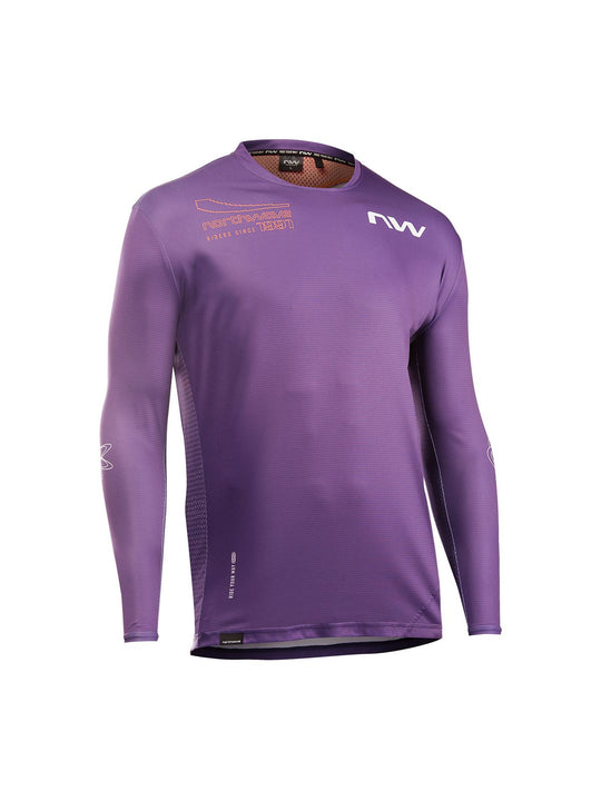 Koszulka rowerowa NORTHWAVE Edge 2 Jersey LS fioletowy - Adventure Sports
