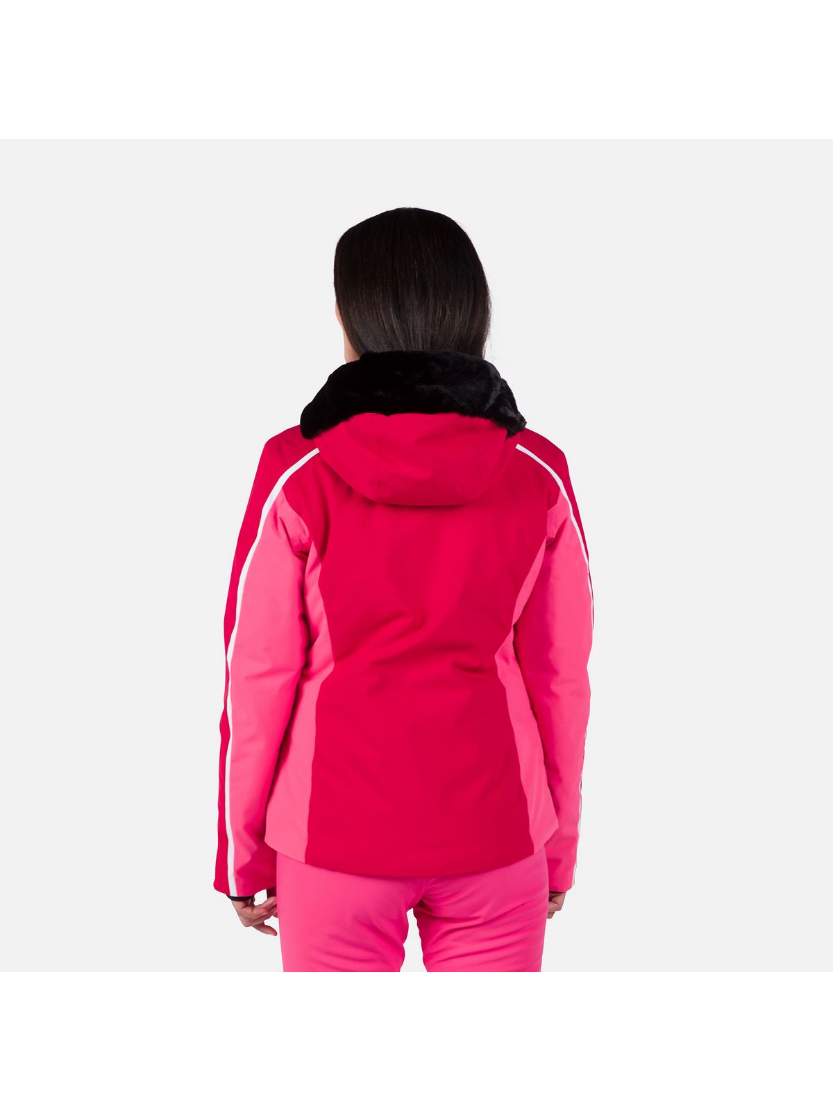 Kurtka damska narciarska Rossignol W Saluver Fur Jkt czerwony - Adventure Sports