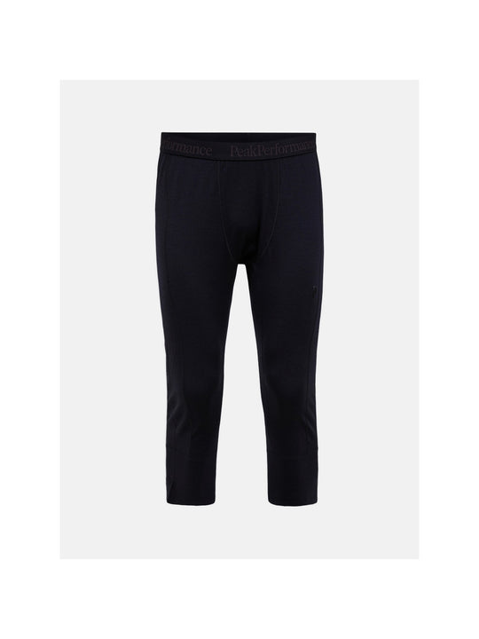 Spodnie termiczne męskie PEAK PERFORMANCE Magic 3/4 Long Johns Wool-blend Baselayer Men czarne
