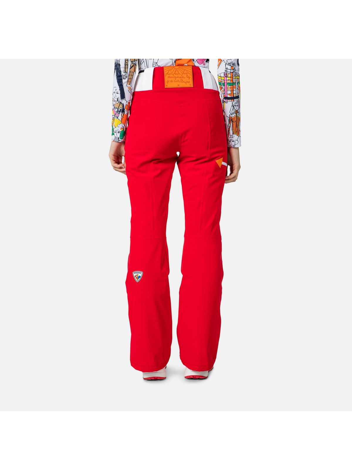 Spodnie narciarskie damskie Rossignol W Pilot Str Pant czerwony - Adventure Sports