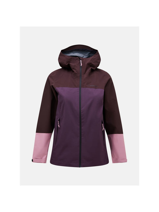 Kurtka Peak Performance W Trail Hipe Shell Jacket bordowy - narciarska - Adventure Sports
